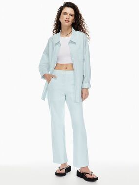 Aritzia Wilfred Free Pale Blue Modern Utility Pants